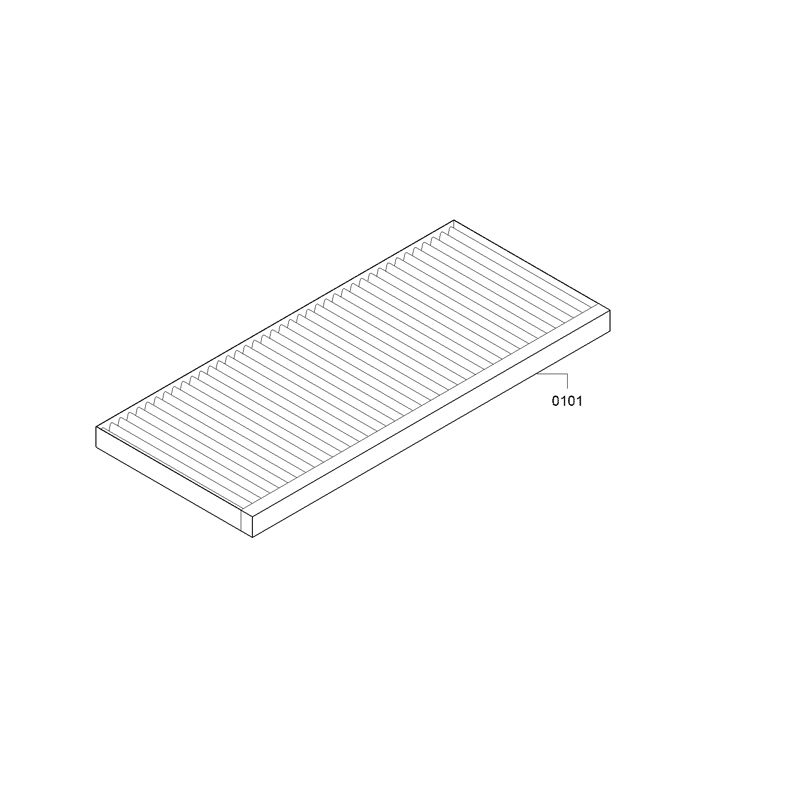 Neff Clean Air Standard odor filter (replacement required) for flat screen hoods/fan modules, Z51ITB2X4