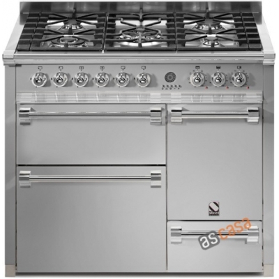 Steel Ascot 100, range cooker, 100 cm, multifunction, 3 ovens, color stainless steel, A10FFF-D-6WSS, with 5 year guarantee!
