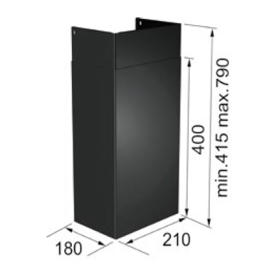 Franke võll must (lisatarvik) Mythos Air Hubi jaoks, 112.0681.031