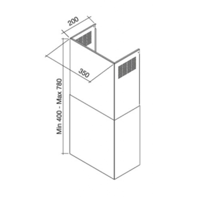Falmec šahti sein eriti lai FA, KCQAN.00#X