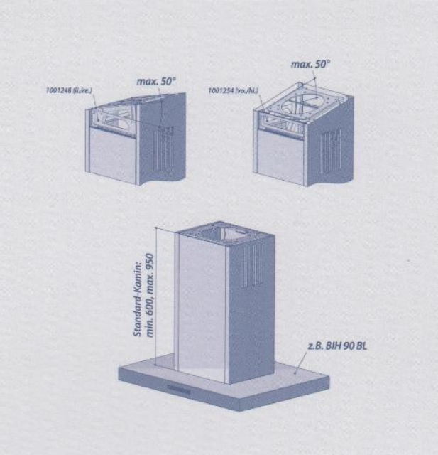 Berbel angle-adjustable ceiling console front/rear