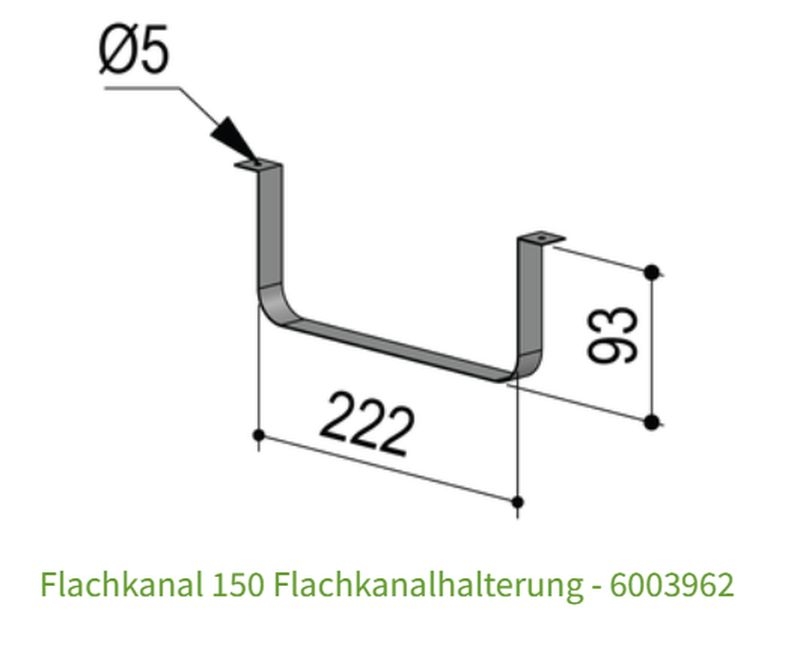 berbel flat duct 150 lame kanalihoidja, 6003962