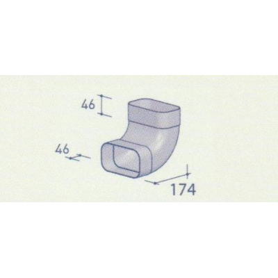 berbel 90° kurv vertikaalne 125 tasane