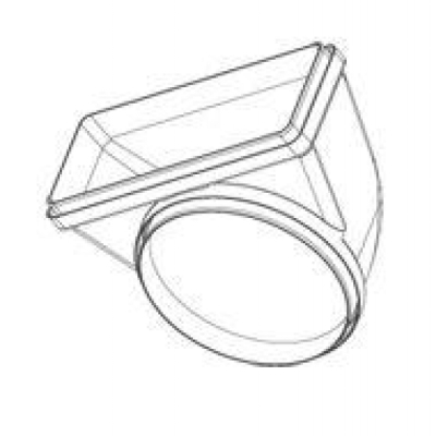 Falmec deflection piece 90° round to flat