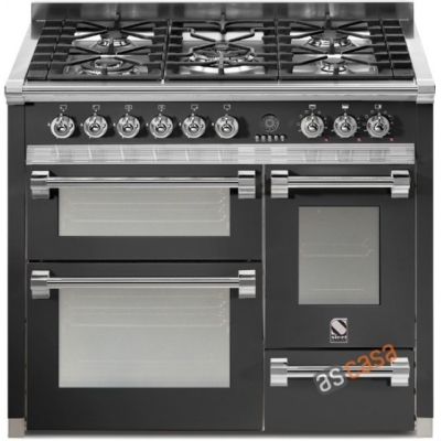 Steel Ascot 100, range cooker, 100 cm, multifunction, 3 ovens, color anthracite, A10FFF-6WAN, with 5 year guarantee!