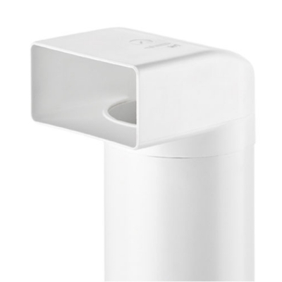 Naber COMPAIR N-UR 100 deflection piece 90° with round tube, 500 mm, 4011014