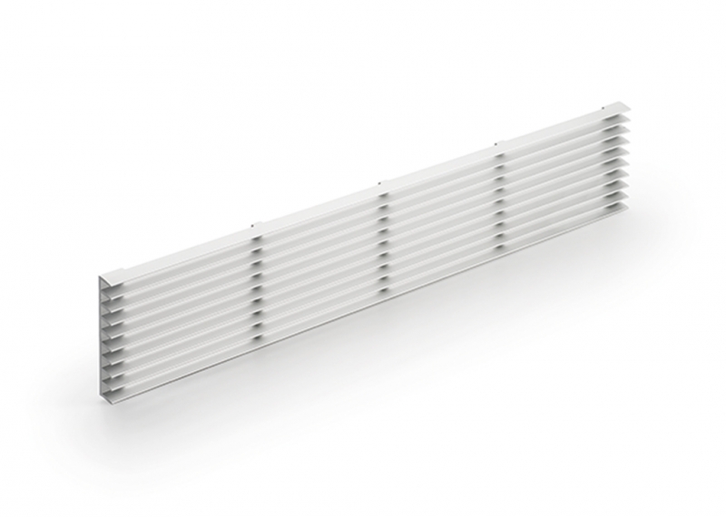 Naber base ventilation grille 1, silver, 8033012