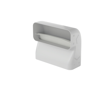 Naber PRIME flow P-RBV 150 pipe bend vertical, 90°, short, light gray, 4051033