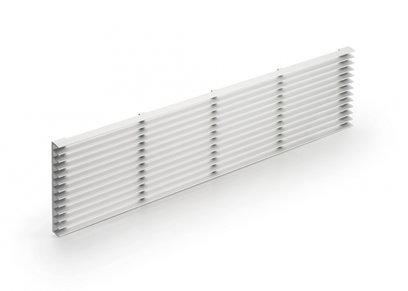 Naber base ventilation grille 2, silver, 8033013