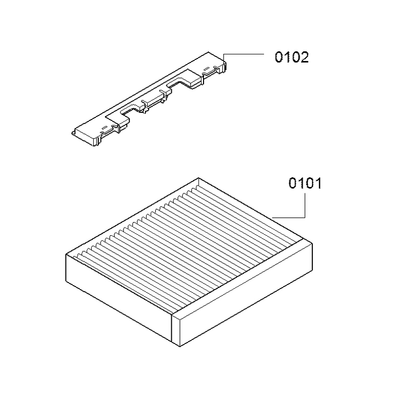 Neff Clean Air Standard odor filter for wall dining (replacement), Z53CXB1X4