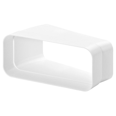 V-pull bend 15°, horizontal for flat duct (width 227 / height 94 mm), length 138 mm, 1157479