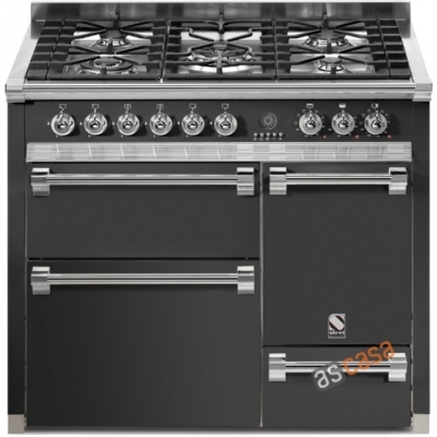 Terasest Ascot 100, pliit, 100 cm, multifunktsionaalne, 3 ahju, värv antratsiit, A10FFF-D-6WAN, garantiiga 5 aastat!