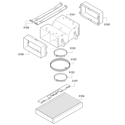 Neff Clean Air Standard circulating air set for island food, Z52CBI2X4