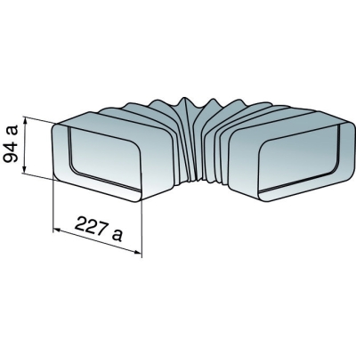 V-Zug flex bend flat for deflection and rotation up to 180°, 1012786