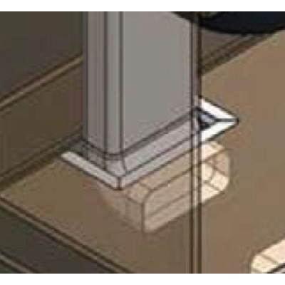 Silverline ARB 150 cover frame for pipe passage base plate