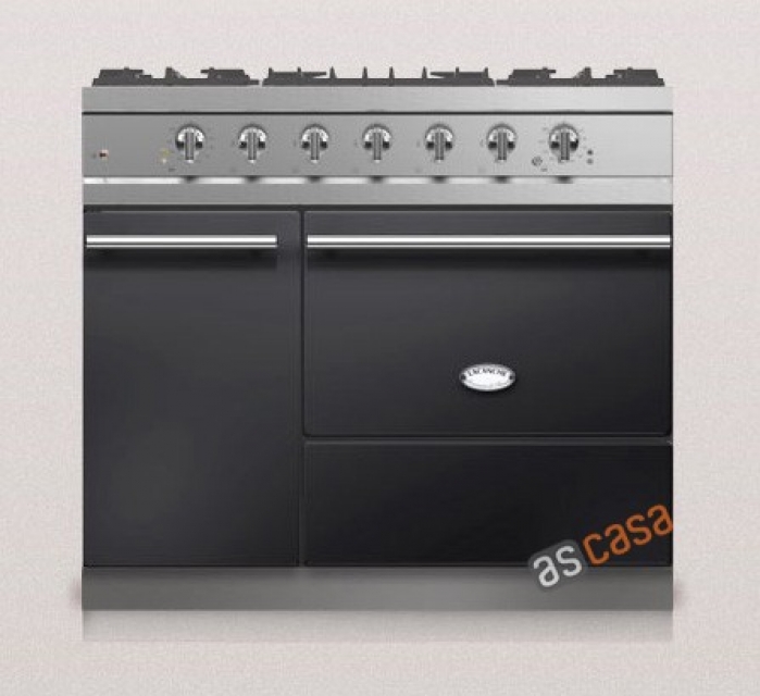 Lacanche Volnay Modern, cooking station, 100 cm, color black, with 5 year guarantee!