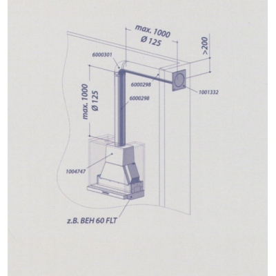 berbel exhaust air set ECO I round 125 bT, 1090078