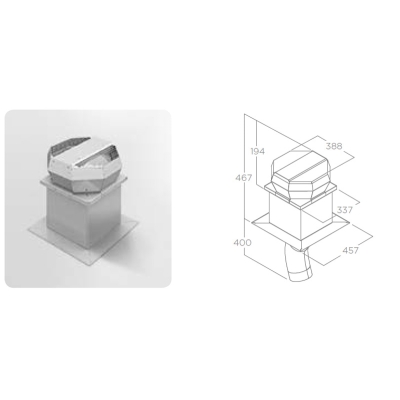 Elica GME flat roof motor, KIT0147881. With a 5 year guarantee!