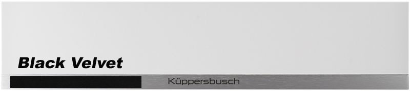 Küppersbusch CSV 6800.0 W5, 14 cm vaakusahtel, ees valge / Black Velvet, garantiiga 5 aastat!