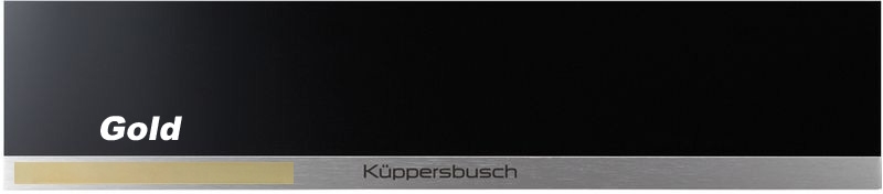 Küppersbusch CSV 6800.0 S4, 14 cm vaakumisahtel, ees must/kuldne, garantiiga 5 aastat!