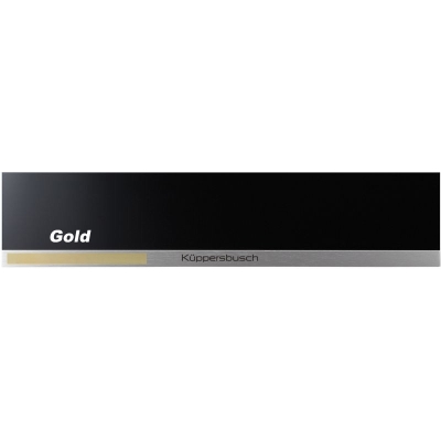 Küppersbusch CSV 6800.0 S4, 14 cm vacuum drawer, front black / gold, with 5 year guarantee!