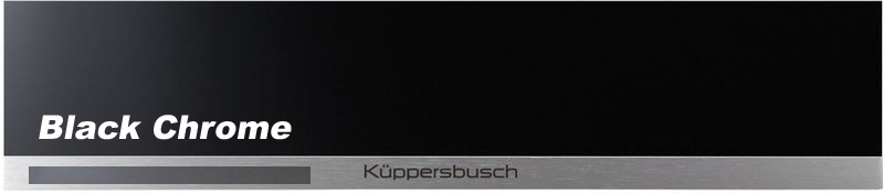Küppersbusch CSV 6800.0 S2, 14 cm vaakum sahtel, ees must / Must kroom, garantiiga 5 aastat!
