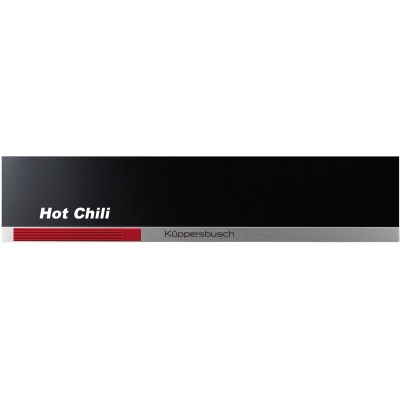Küppersbusch CSV 6800.0 S8, 14 cm vacuum drawer, front black / hot chili, with 5 year guarantee!