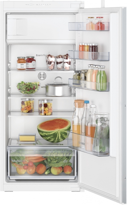 Bosch KIL425SE0, built-in refrigerator with freezer compartment, 122.5 x 56 cm cm, Series 2, EEK: E, with 5 year guarantee!