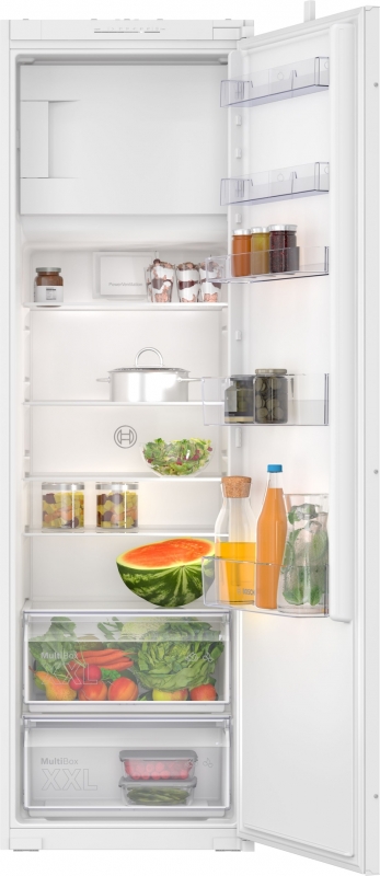 Bosch KIL82NSE0, built-in refrigerator with freezer compartment, 177.5 x 56 cm cm, Series 2, EEK: E, with 5 year guarantee!