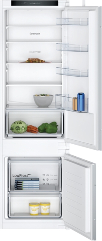 Single piece Constructa CK587VSE0, built-in fridge-freezer combination, EEK: E, with 5 year guarantee!