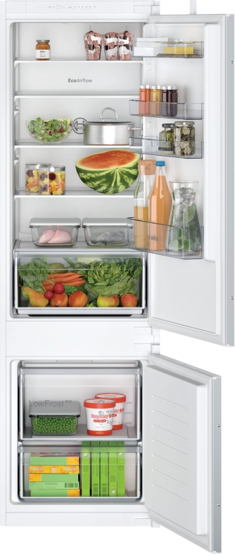 Bosch KIV87NSE0, built-in fridge-freezer combination, 177.2 x 54.1 cm cm, Series 2, EEK: E, with 5 year guarantee!