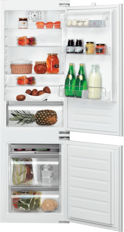 Bauknecht KGIL 180F2 P, built-in fridge-freezer combination, white, EEK: E, with 5 year guarantee!