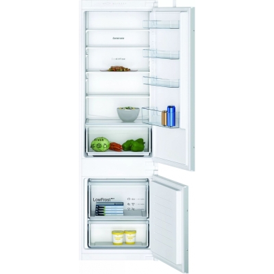 Constructa CK587NSF0, fridge-freezer combination can be integrated, 178 cm high, EEK: F, with 5 year guarantee!