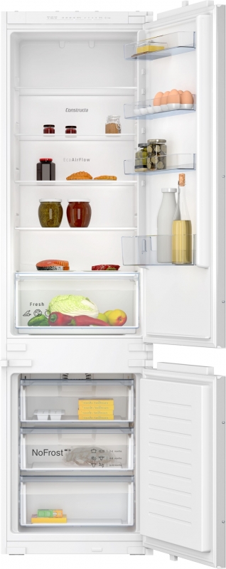 Constructa CK796NSE0, built-in fridge-freezer combination, 193.5 x 54.1 cm, EEK: E, with 5 year guarantee!