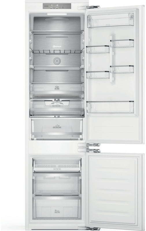 Bauknecht KGITN 20MMF3, built-in fridge-freezer combination, white, EEK: D, with 5 year guarantee!