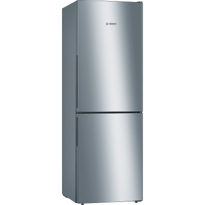 Bosch KGV33VLEA, fridge-freezer combination, 176 x 60 cm, stainless steel look, Series 4, EEK: E, with 5 year guarantee!
