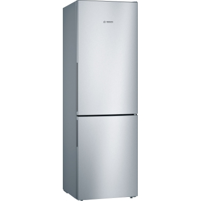 Bosch KGV36VLEA, fridge-freezer combination, 186 x 60 cm, stainless steel look, Series 4, EEK: E, with 5 year guarantee!