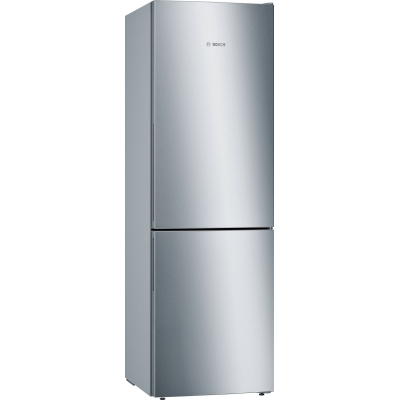 BOSCH KGE36AICA, fridge-freezer combination, 186 x 60 cm, stainless steel, Series 6, EEK: C, with 5 year guarantee!