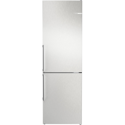 BOSCH KGN36VLDT, fridge-freezer combination, 186 x 60 cm, stainless steel look, series 4, EEK: D, with 5 year guarantee!