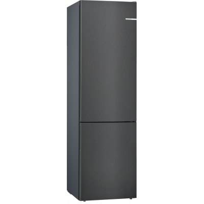 BOSCH KGE398XBA, fridge-freezer combination, 201 x 60 cm, black stainless steel, Series 6, EEK: B, with 5 year guarantee!