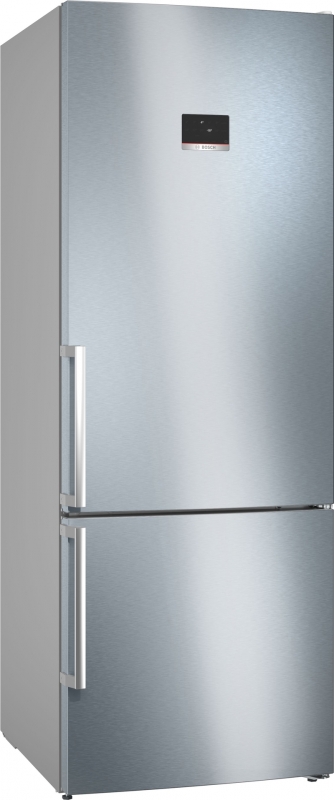 BOSCH KGN56XIDR, fridge-freezer combination, 193 x 70 cm, stainless steel, series 4, EEK: D, with 5 year guarantee!