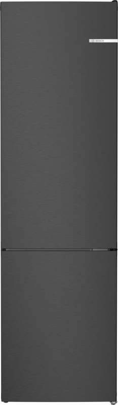 Bosch KGN392XCF, fridge-freezer combination, 203 x 60 cm, black stainless steel, Series 4, EEK: C, with 5 year guarantee!