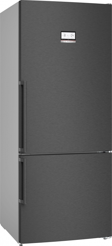 BOSCH KGN76AXDR, fridge-freezer combination, 186 x 75 cm, black stainless steel, Series 6, EEK: D, with 5 year guarantee!