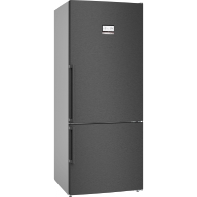 BOSCH KGN76AXDR, fridge-freezer combination, 186 x 75 cm, black stainless steel, Series 6, EEK: D, with 5 year guarantee!