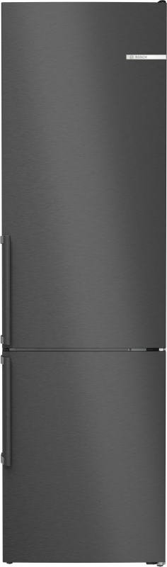 BOSCH KGN39VXBT, fridge-freezer combination, 203 x 60 cm, black stainless steel, Series 4, EEK: B, with 5 year guarantee!