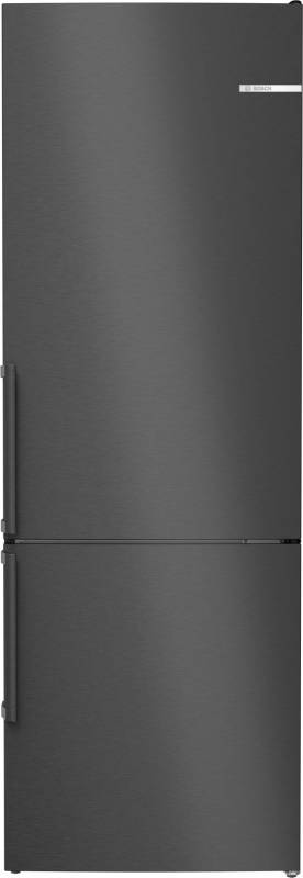 BOSCH KGN49VXCT, fridge-freezer combination, 203 x 70 cm, black stainless steel, Series 4, EEK: C, with 5 year guarantee!