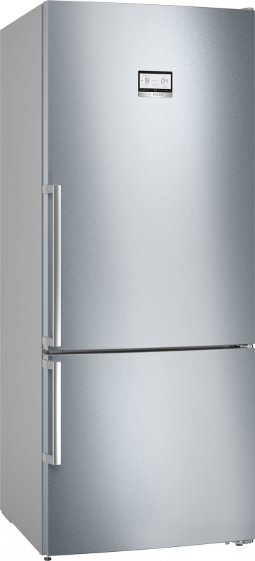 BOSCH KGN76AIDR, fridge-freezer combination, 186 x 75 cm, stainless steel, Series 6, EEK: D, with 5 year guarantee!