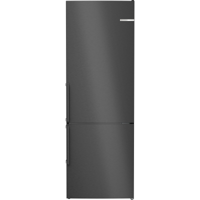 BOSCH KGN49OXBT, fridge-freezer combination, 203 x 70 cm, black stainless steel, series 4, EEK: B, with 5 year guarantee!