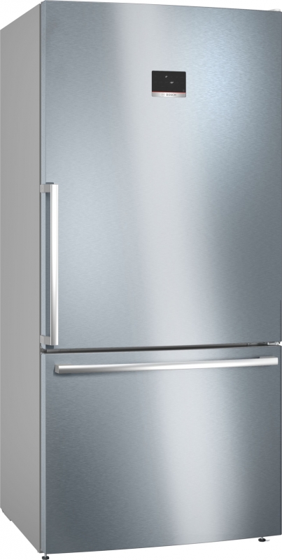 BOSCH KGB86XIEP, fridge-freezer combination, 186 x 86 cm, stainless steel, Series 4, EEK: E, with 5 year guarantee!