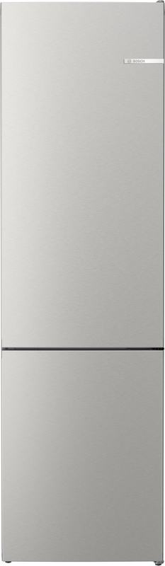 BOSCH KGN392IBF, fridge-freezer combination, 203 x 60 cm, brushed steel with anti-fingerprint, series 4, EEK: B, with 5 year guarantee!